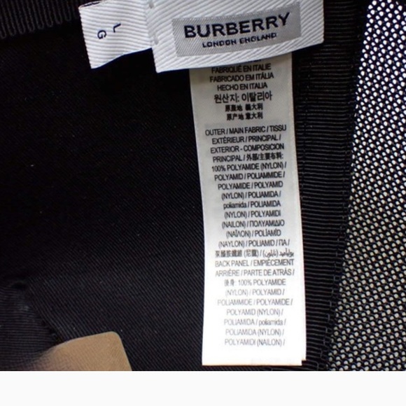 Authentic Burberry Nova Check Mesh Nylon Cap - Picture 5 of 6